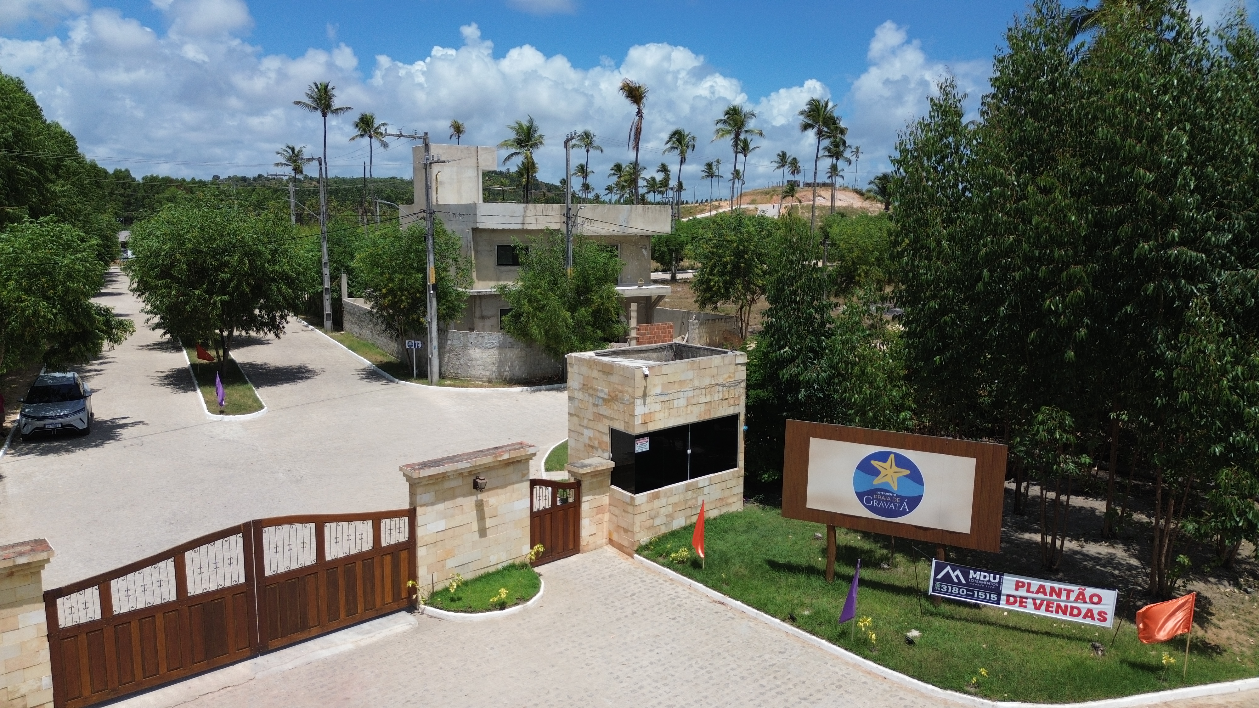Entrada do Loteamento Praia de Gravatá